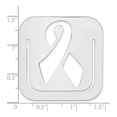 Sterling Silver Awareness Bookmark – view 4