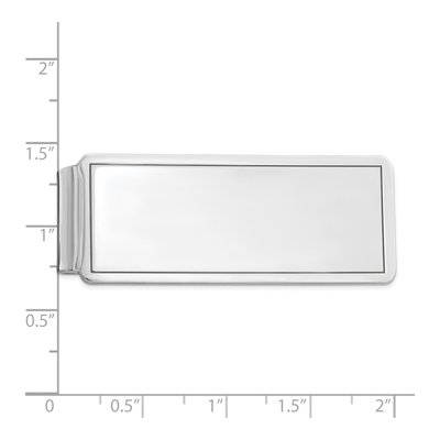 Sterling Silver Rhodium-Plated Money Clip – view 3