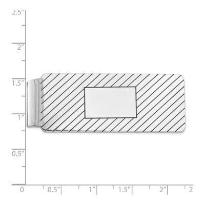 Sterling Silver Rhodium-Plated Money Clip – view 3