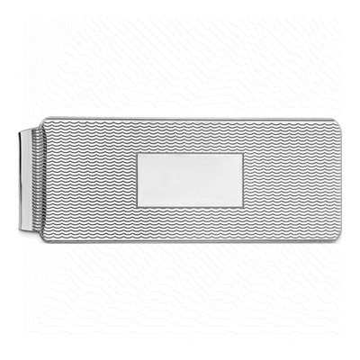 Men's Sterling Silver Rhodium-Plated Money Clip