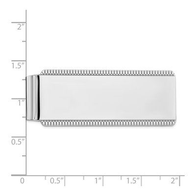 Sterling Silver Satin Money Clip – view 3