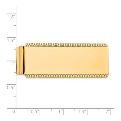 Sterling Silver Gold-Plated Satin Money Clip – view 2