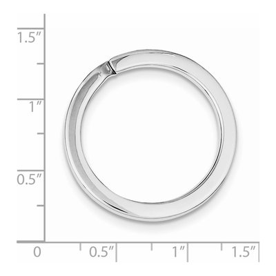 Sterling Silver Medium Key Ring – view 3