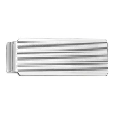 Sterling Silver Rhodium-Plated Money Clip