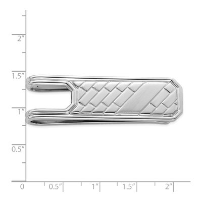 Men's Sterling Silver Rhodium-Plated Money Clip – view 2