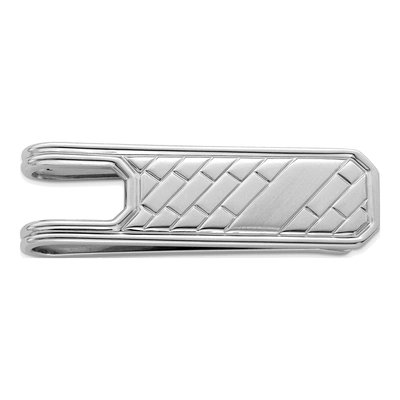 Men's Sterling Silver Rhodium-Plated Money Clip