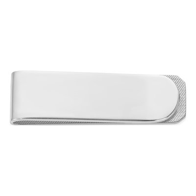 Men's Sterling Silver Rhodium-Plated Money Clip