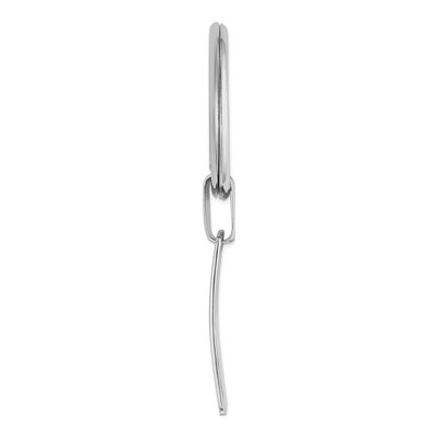 Sterling Silver Rhodium-Plated Key Chain – view 3