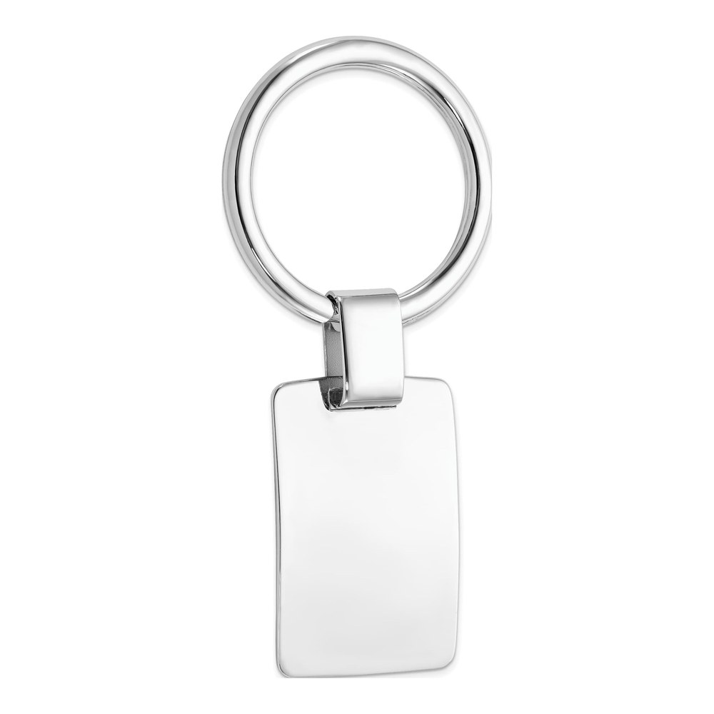 Sterling Silver Rhodium-Plated Key Chain