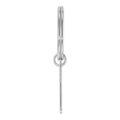 Sterling Silver Rhodium-Plated Key Chain – view 3