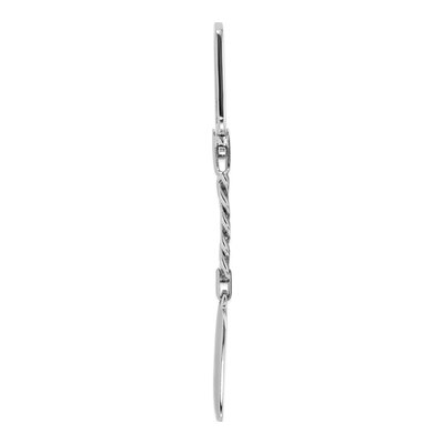 Sterling Silver Rhodium-Plated Key Chain – view 3