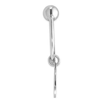 Sterling Silver Rhodium-Plated Key Chain – view 3