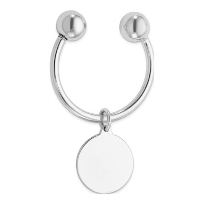 Sterling Silver Rhodium-Plated Key Chain