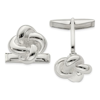 Men's Sterling Silver Knot Cufflinks