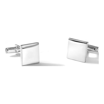 Sterling Silver Square Cuff Links – view 4