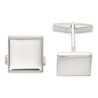 Sterling Silver Square Cuff Links