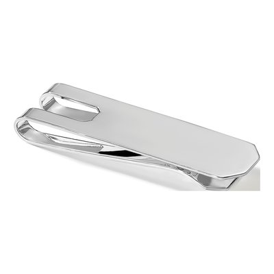 Sterling Silver Rhodium-Plated Money Clip for Men – view 5