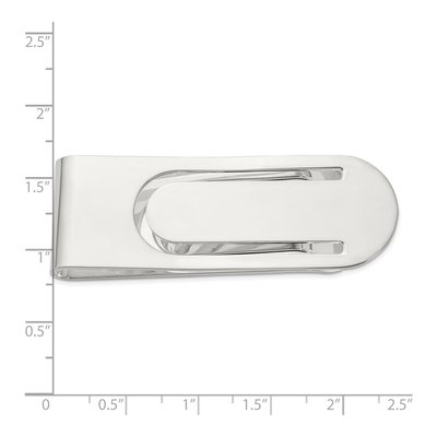 Men's Sterling Silver Rhodium-Plated Money Clip – view 4