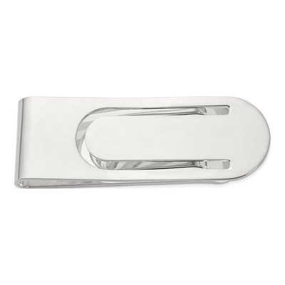 Men's Sterling Silver Rhodium-Plated Money Clip