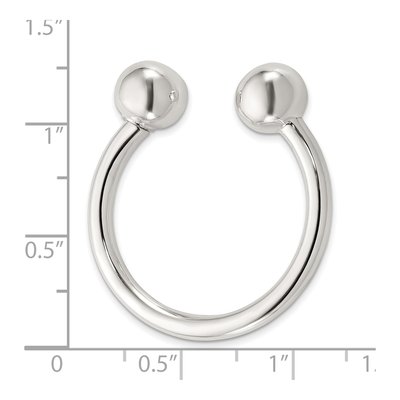 Sterling Silver Screw-off Ball Key Chain – view 3