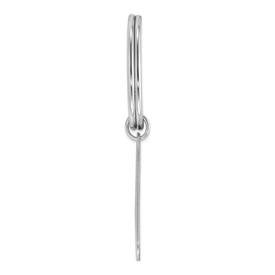 Sterling Silver Rhodium-Plated Key Chain – view 3
