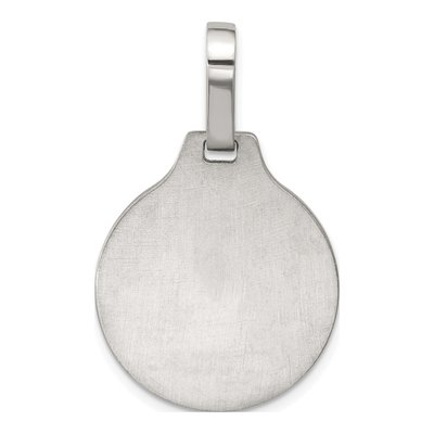 Sterling Silver Black Epoxy Bass Fish Pendant – view 3