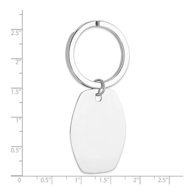 Sterling Silver Rhodium-Plated Key Chain – view 4