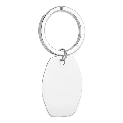 Sterling Silver Rhodium-Plated Key Chain