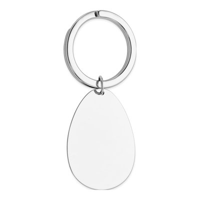 Sterling Silver Rhodium-Plated Key Chain