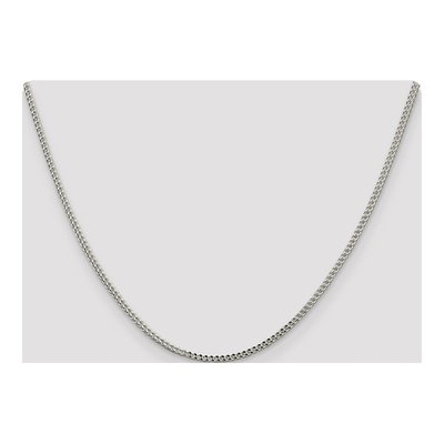 Sterling Silver 1.8mm Diamond-Cut Square Franco Chain – view 4