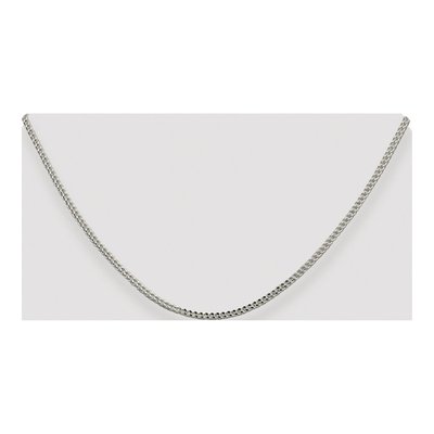 Sterling Silver 1.8mm Diamond-Cut Square Franco Chain – view 4