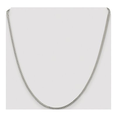 Sterling Silver 1.8mm Diamond-Cut Square Franco Chain – view 4