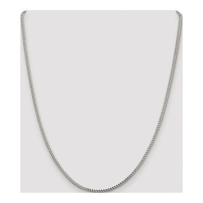 Sterling Silver 1.8mm Diamond-Cut Square Franco Chain – view 4