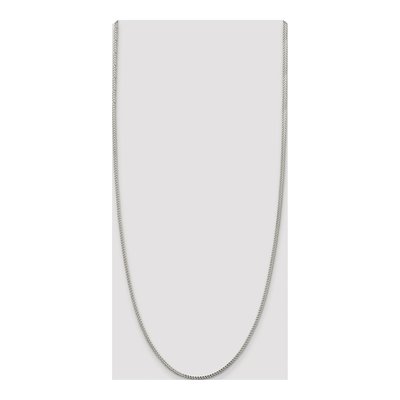 Sterling Silver 1.8mm Diamond-Cut Square Franco Chain – view 4