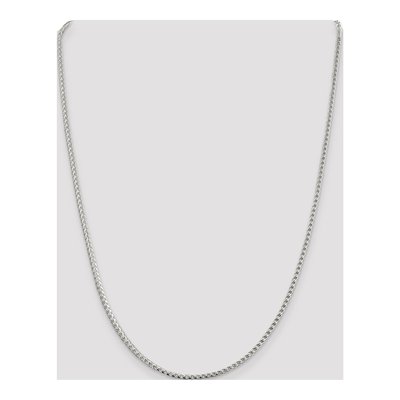Sterling Silver 2.55mm Diamond-Cut Square Franco Chain – view 4
