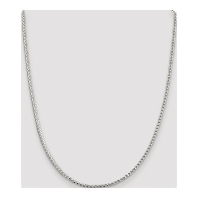 Sterling Silver 2.55mm Diamond-Cut Square Franco Chain – view 4