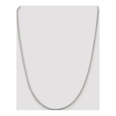 Sterling Silver 2.55mm Diamond-Cut Square Franco Chain – view 4