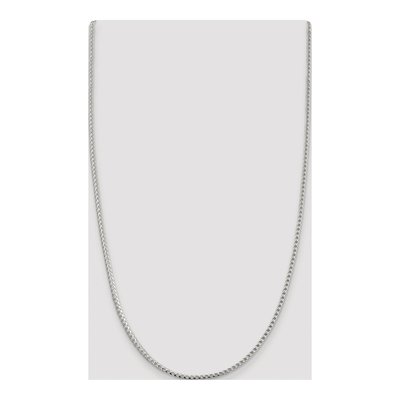 Sterling Silver 2.55mm Diamond-Cut Square Franco Chain – view 4