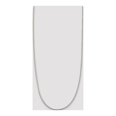 Sterling Silver 2.55mm Diamond-Cut Square Franco Chain – view 4