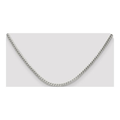 Sterling Silver 3mm Diamond-Cut Square Franco Chain – view 4