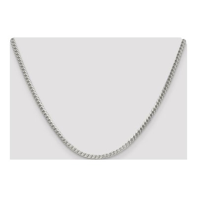 Sterling Silver 3mm Diamond-Cut Square Franco Chain – view 4