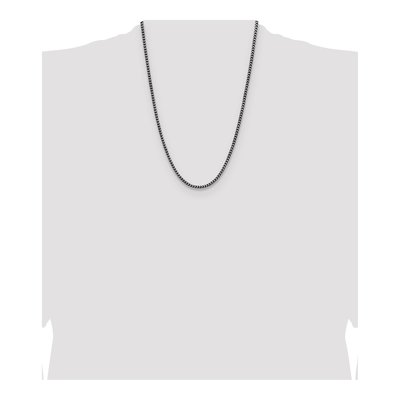 Sterling Silver 3.1mm Diamond-Cut Square Franco Chain – view 4