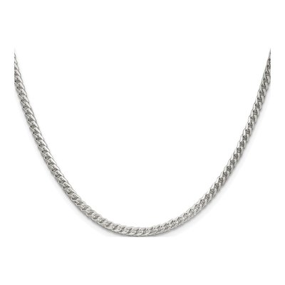 Sterling Silver 3mm Diamond-Cut Square Franco Chain – view 2