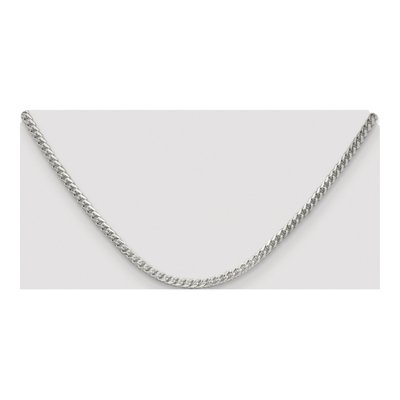 Sterling Silver 3mm Diamond-Cut Square Franco Chain – view 4