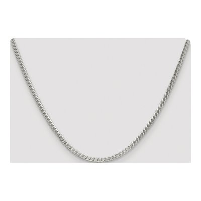 Sterling Silver 3mm Diamond-Cut Square Franco Chain – view 4