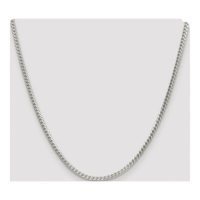 Sterling Silver 3mm Diamond-Cut Square Franco Chain – view 4