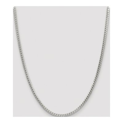 Sterling Silver 3mm Diamond-Cut Square Franco Chain – view 4