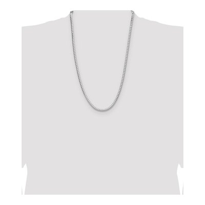 Sterling Silver 3.5mm Diamond-Cut Square Franco Chain – view 4