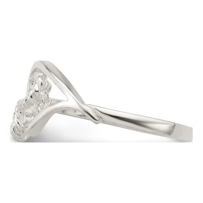Sterling Silver Heart Ring – view 5
