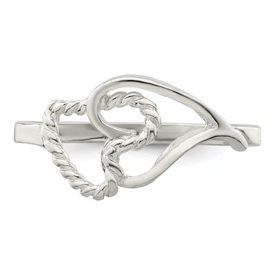 Sterling Silver Heart Ring – view 6
